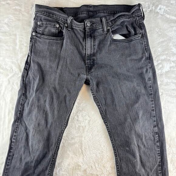 Levi's 559 Jeans Men's 34x32 Black Denim Faded Straight Leg Casual / Work - Picture 2 of 16